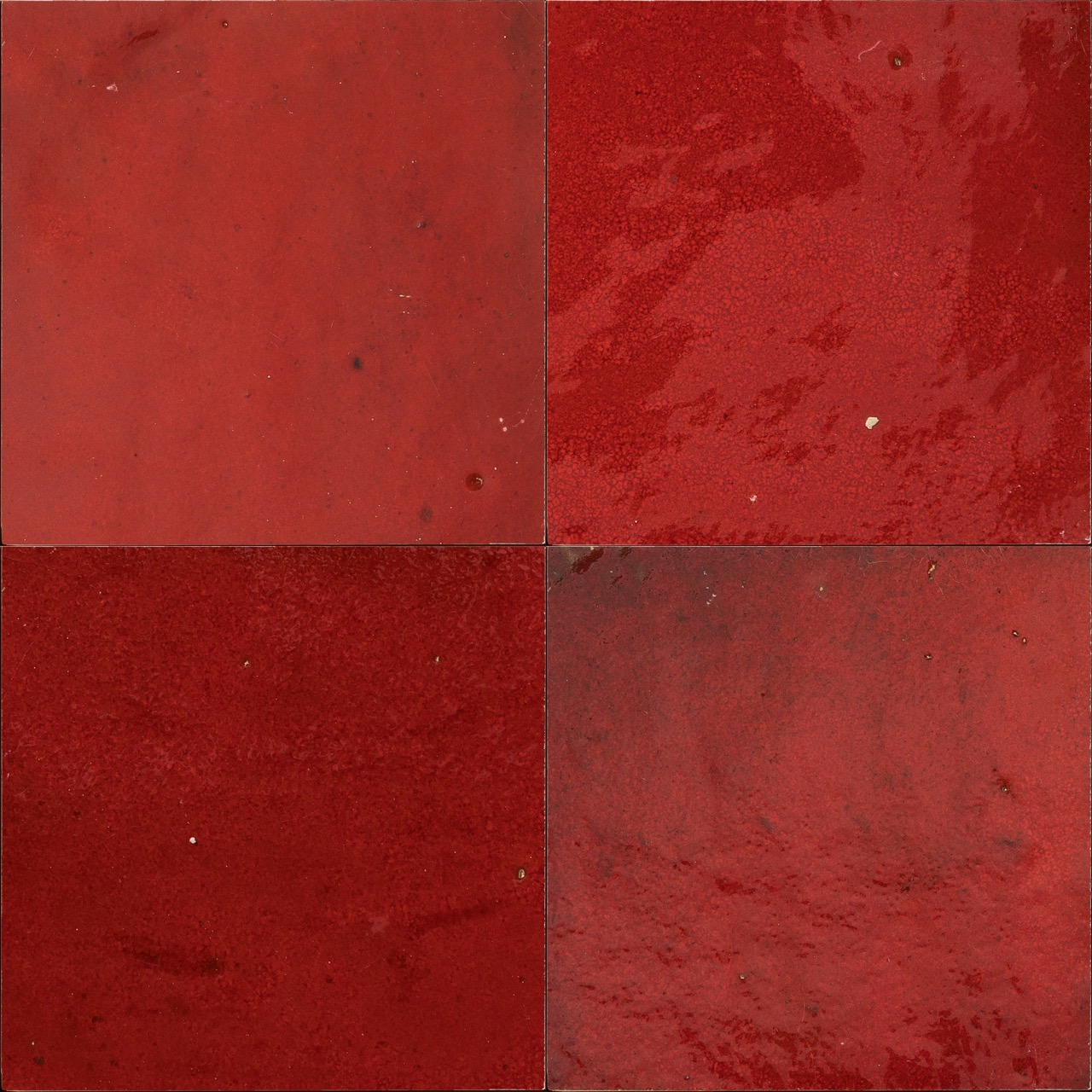 Carreaux de Zellige Rouge P&eacute;tillant