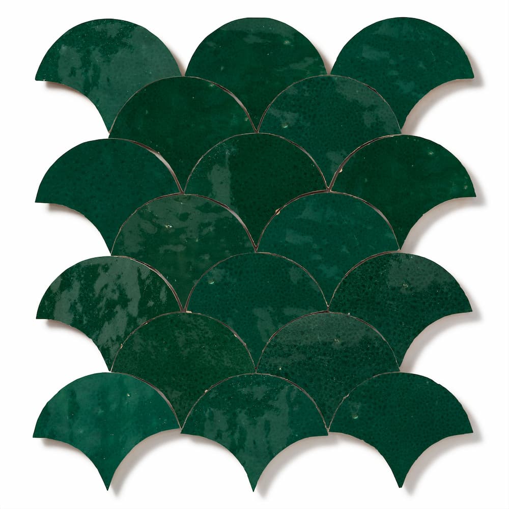 Carrelage zellige écaille de poisson