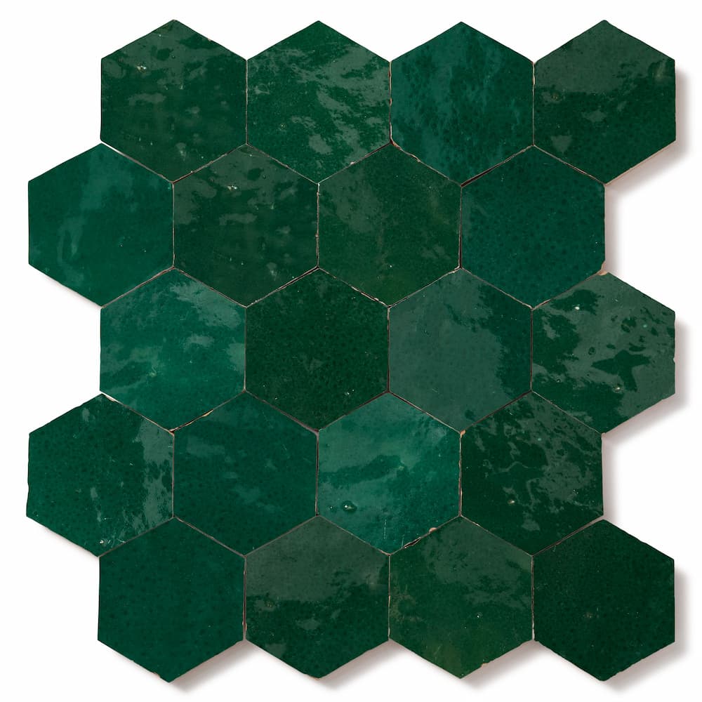 Carrelage zellige hexagone