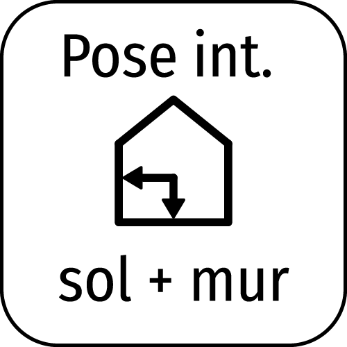 Pose intérieure : sol et mur